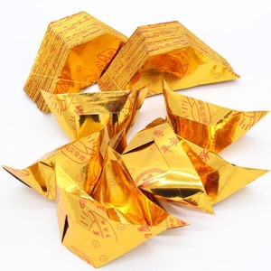 特大中小号元宝纸半成品金银五彩印字镭射金条祭祀用品佛教烧纸清