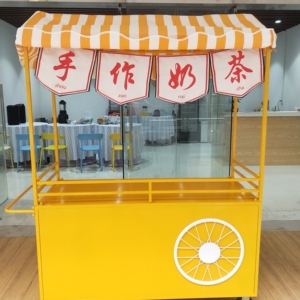 高颜值摆摊车网红小吃车夜市奶茶冰粉车地摊路边摊移动摊位