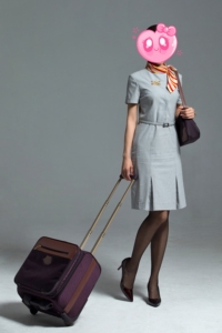 00yunong110淘宝全新海航制服国际灰制服高跟鞋,平底鞋38, 39码上脚