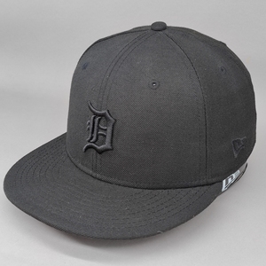 newera5950平沿帽mlb老虎队棒球帽子黑色嘻哈帽全封