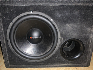 美国中道低音炮,自带功放,汽车车载低音炮,移动迪斯科