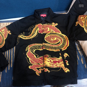 supreme18fw 龙袍中国龙刺绣男女夹克