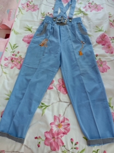 童装 童裤 童背带裤 80年代背带裤