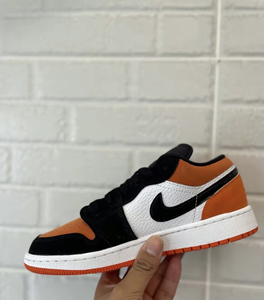 aj1  air jorden 1 low扣碎篮板 低帮橘色