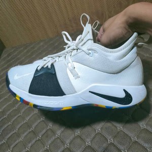 耐克乔治保罗pg2黑白雷霆实战篮球鞋44码