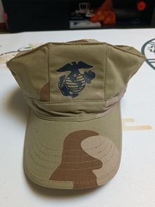 usmc美国海军陆战队八角帽,三沙,格子布,s号适合头围55