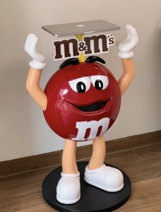 【全新原厂包装】中红豆  m豆人摆件 mm豆 红色m中号公仔