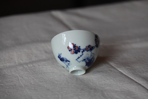 景德镇小桥窑原小雅画师创立品牌青花主人杯,代友出,可小刀,非