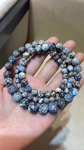 蜜蜡项链 牛货帝王杂 6-12mm 经典奥利奥药珀塔链,重2