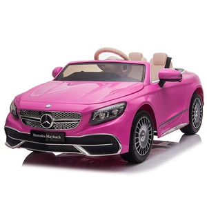 奔驰授权迈巴赫轿车版儿童汽车.可遥控可自开,mp3版,粉色.