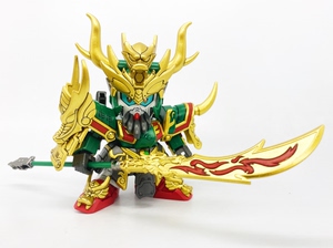 【代工】万代sd高达-鬼牙装关羽全装甲zz高达-sd高达三国