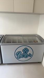 澳柯玛（AUCMA）商用卧式冷柜雪糕柜展示柜岛柜冰柜大容量弧