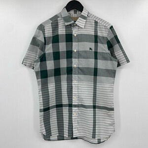 burberry bbr 战马刺绣格纹短袖衬衫_阿里巴巴找货神器