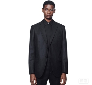 000人付款淘宝优衣库男裝  j 羊毛西裝外套 440623,藏青色s/lrf