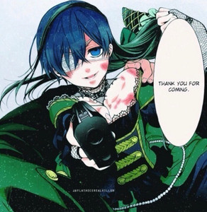 【小圆脸定制】夏尔绿之魔女cos服 黑执事 绿魔女