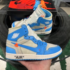 ow x nike air jordan 1 aj1 北卡蓝