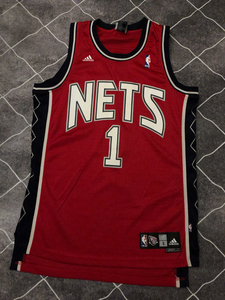 正品元年阿迪达斯 经典篮网款 球衣 非卡特经典篮网复古球衣