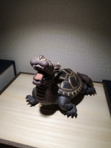 紫砂雕塑周健制 全手工 花甲龙龟 紫砂茶宠 紫砂摆件