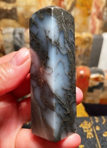 昌化石水墨冻印章,质地通透,墨花灵动飘逸,品种稀少,可收藏