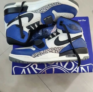 白蓝 小闪电高帮篮球鞋 耐克乔丹312 aj312 aq41