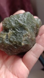 和田玉戈壁玉,青玉手把件,产地叶城棋盘乡.