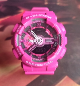casio卡西欧gmas110mp粉红色gshock女款手表