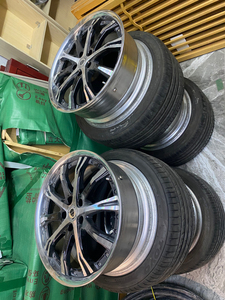 19寸work-sc4锻造两片焊夹轮毂,正品,贴纸还在,5*