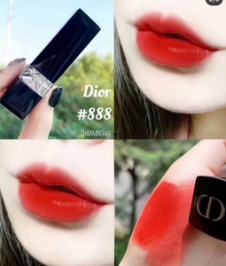 全新 迪奥口红小样888美美的发财色,看着就好心情,大红偏橘