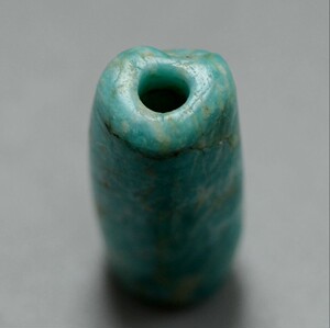 高古天河石管上古文化期天河石珠千年古珠真品商周古玉珠宝佩饰