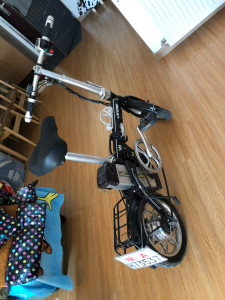 蓝岛电动折叠车