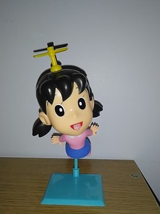 机器猫哆啦a梦小叮当周边玩具 绝版静香小静竹蜻蜓模型3d立体