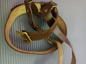 俄罗斯带回,苏联1988年制军官武装斜挎腰带,皮质非常细腻