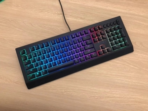 razer雷蛇萨诺狼蛛幻彩版 rgb背光 游戏键盘 电竞
