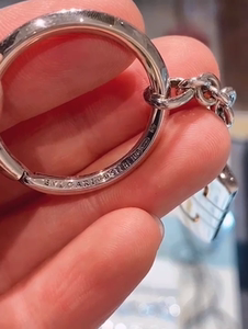 bvlgar宝格丽纯银钥匙扣 钥匙链,重20.5g,品相95