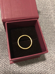 周大生素圈戒指黄金