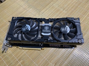 映众760显卡2g冰龙超级版,三风扇坏了一个风扇,我直接干掉