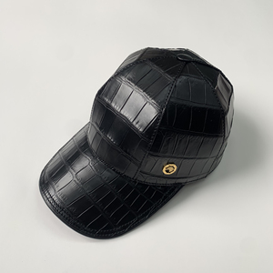 尼罗鳄鱼皮帽子男女棒球帽遮阳帽百搭男士鸭舌帽珍珠鱼皮棒球帽