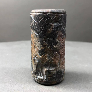 萨珊王朝玛瑙滚印  犍陀罗青铜佛像巴米扬石佛像亚述美索不达米