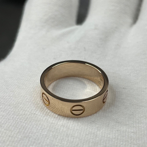 卡地亚玫瑰金宽版戒指 52号国内尺寸13号,成色97新,无附