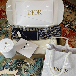 迪奥老花丝巾twilly绑带绑包束发带,老款,去年官网购入的