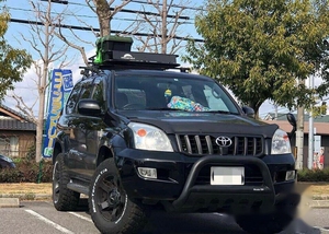 丰田霸道lc120改装u型前杠普拉多前护杠小防撞杠