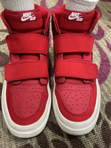 aj1魔术贴双绑带全红,原盒没了,44.5,保正,随意鉴定