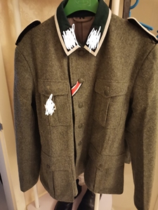 德军m36制服,士官军衔,配饰全有,带m37野战裤,全新,未