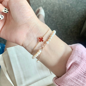 梵克雅宝单花手链红玉髓,上海专柜购入