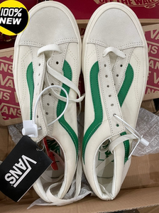 全新vans style36白红白绿权志龙gd同款帆布鞋板鞋