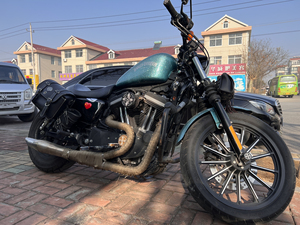 哈雷 883硬汉 进口糖果漆 车况完美 行驶2200英里