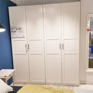 全新宜家定制·帕克思四门衣柜·白色