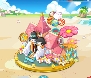 奥比岛老房子 小岛花园 非全景房型 图片都是自己截的