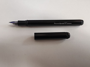 德国kaweco 专业系列黑色金属长杆钢笔搭配百利金吸墨器