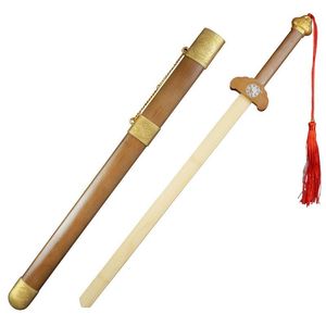 仿真木剑儿童刀剑武术未开刃中国木制古风宝剑男孩木头青龙剑玩具